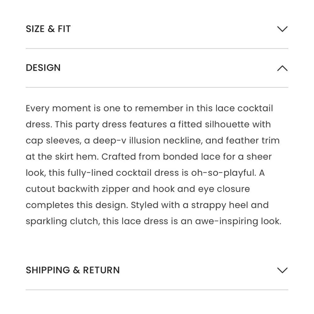 Aidan by Aidan Mattox Cap Sleeve Lace Cocktail Dress with Feather Trim in Black - Picture 8 of 15